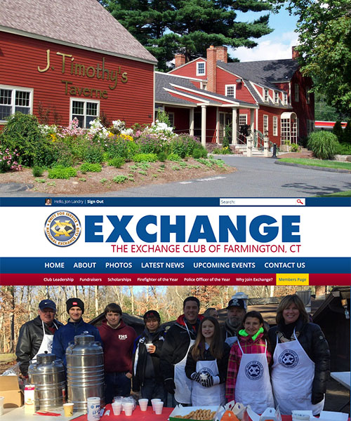 New Website Roll-out | Upcoming Events | Exchange Club of Farmington, Conn.